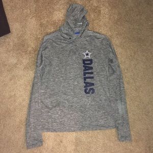 Dallas Cowboys Nike Quarter Zip Hood Size Medium